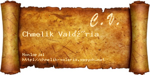 Chmelik Valéria névjegykártya