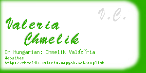 valeria chmelik business card